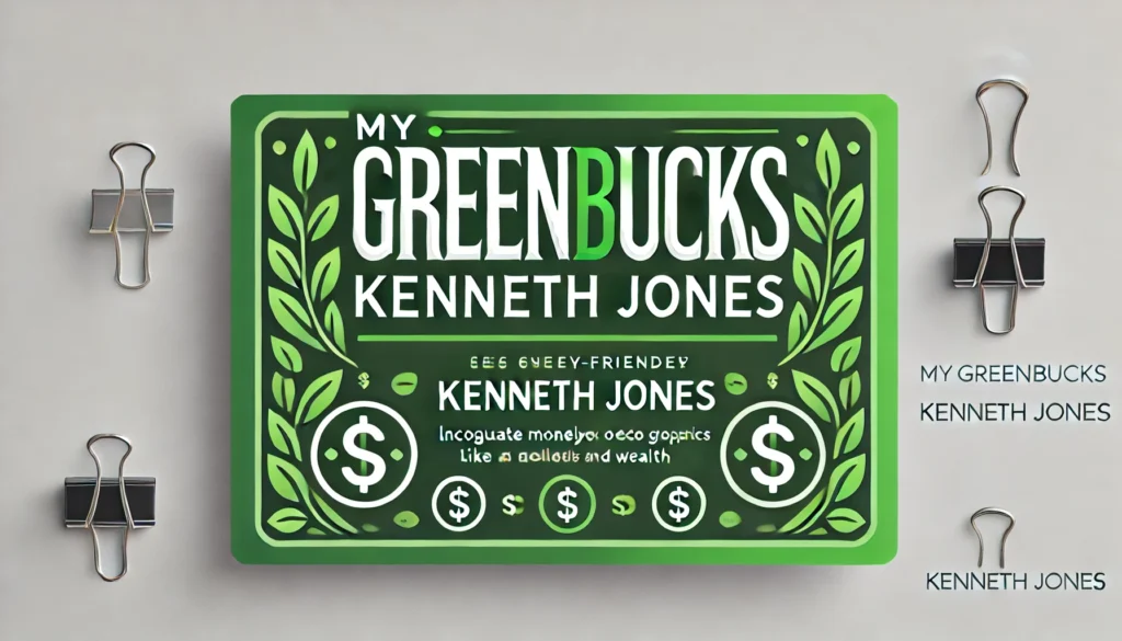 Introduction to MyGreenBucks and Kenneth Jones