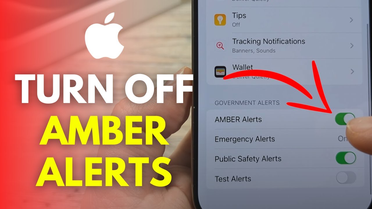 how to turn off amber alerts on iphone