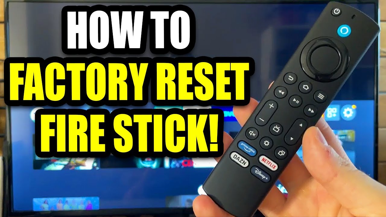 how to factory reset firestick