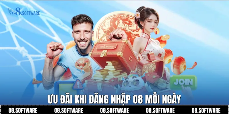 Ưu đãi khi Đăng nhập O8 mỗi ngày